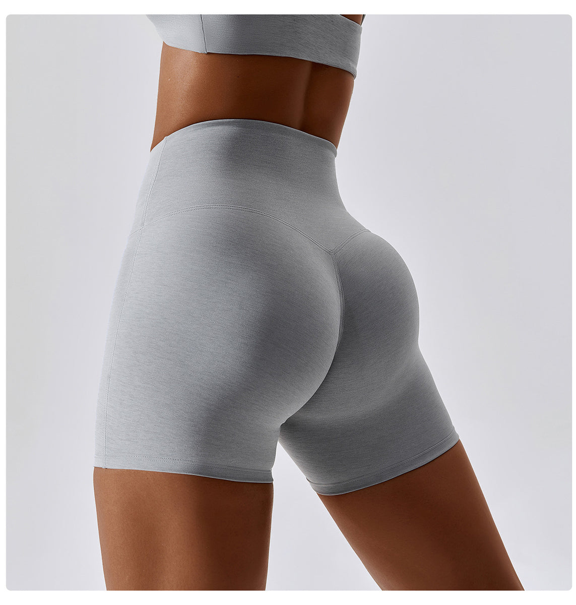 Silky Smooth Shorts (Grey) – peachiegood